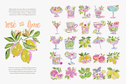 cocktail watercolor clipart set, a Decorative Illustration by Patishop Art (Thumbnail 3 of 10)