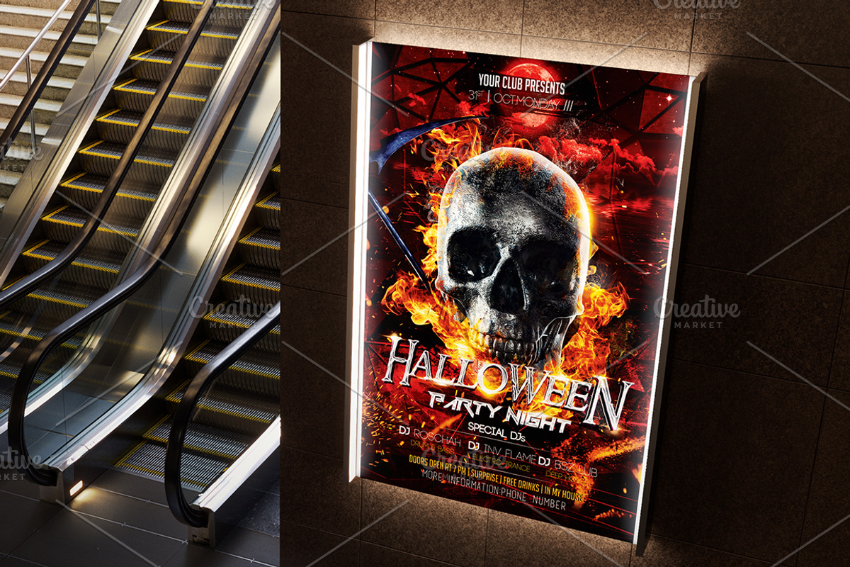 Halloween Flyer Bundle 10 in 1, a Flyer Template by Basez Flyers (Photo 3 of 19)