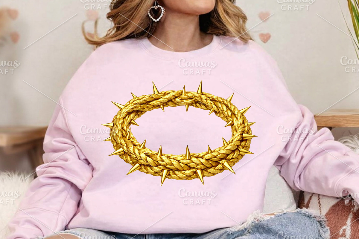 Gold Crown Of Thorns PNG, an Illustration by Canvas Craft (Photo 6 of 6)