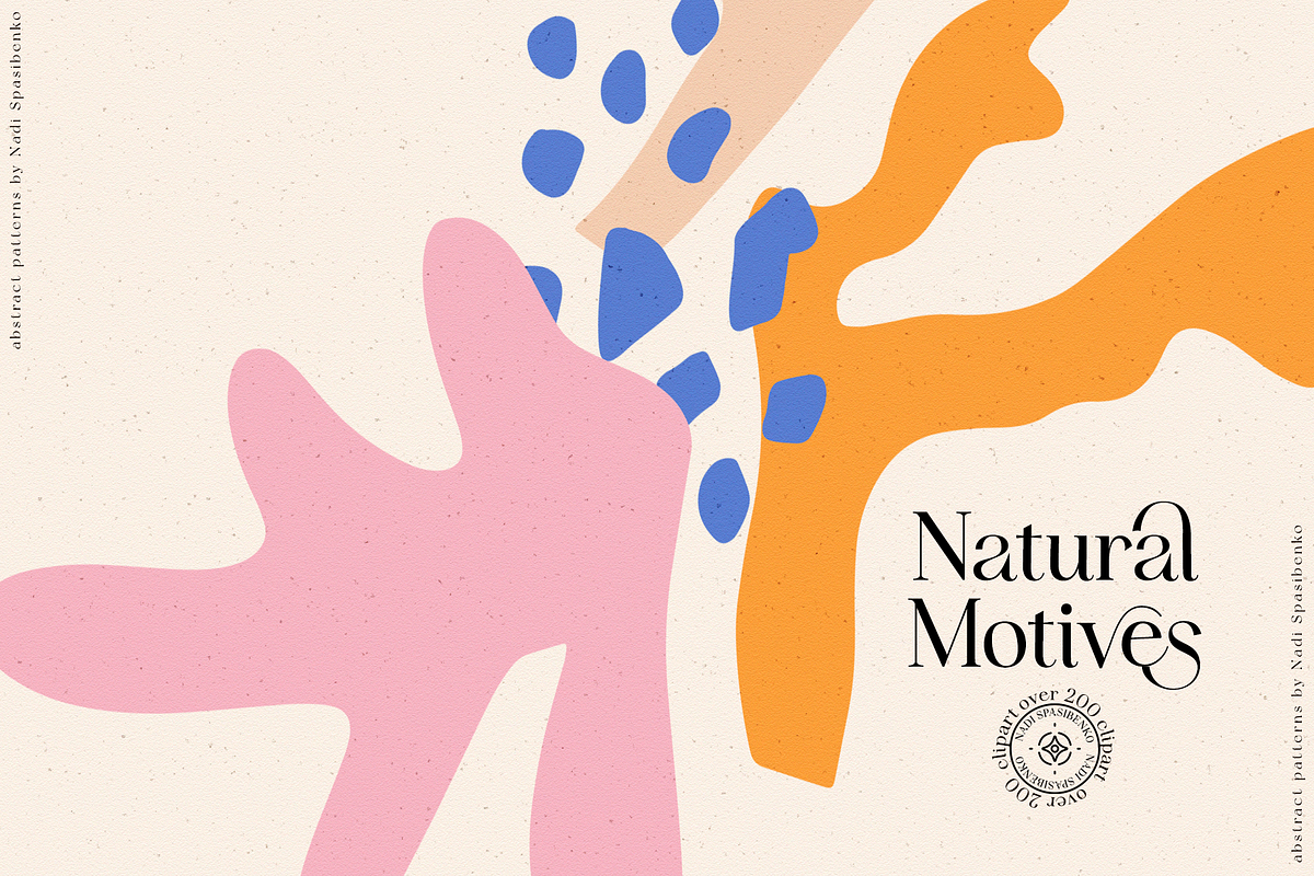 Natural Motives || Abstract Set, a Decorative Illustration by nadispasibenko (Photo 6 of 10)