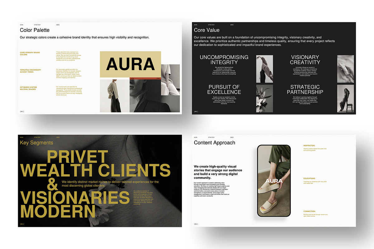 Brand Strategy Presentation | AURA, a Presentation Template by GoldenPixelStudio (Photo 5 of 11)