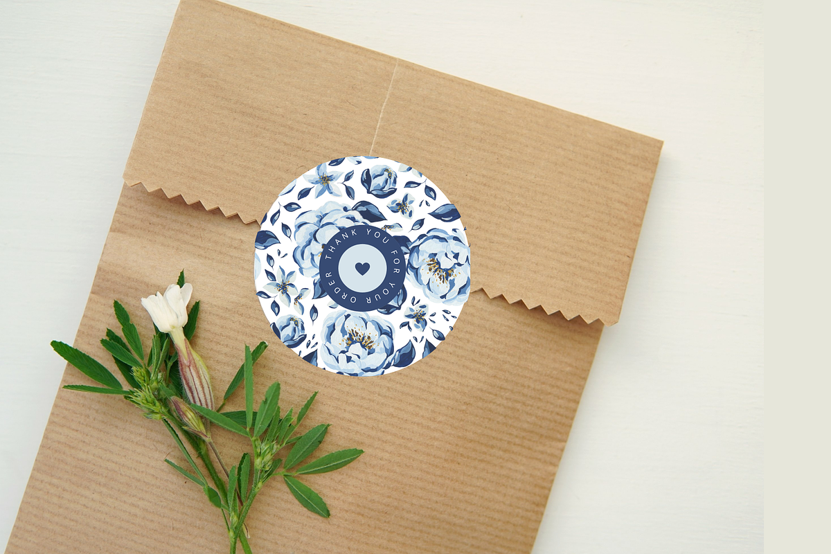 ThankYou Stickers_SmallBusiness, a Stationery Template by KreyaParekh (Photo 5 of 6)