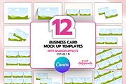 Business Card Mockup Templates, a Product Mockup by Your DigiProds (Thumbnail 1 of 7)