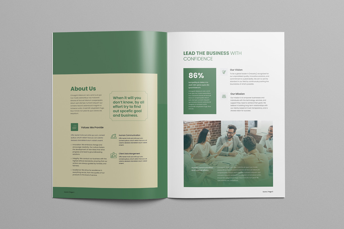 Company Profile | Canva & InDesign preview 3