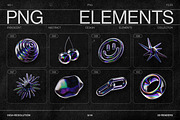Chromatic Glass 3D Shapes Pack, an Object Graphic by Samolevsky (Thumbnail 20 of 30)