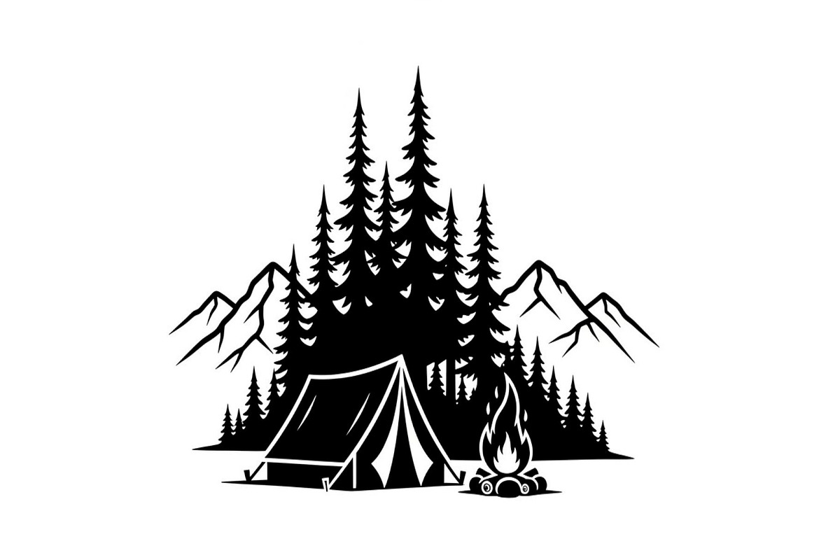 50 Camping Mountain Vector Bundle, an Illustration by jahid234 (Photo 4 of 51)