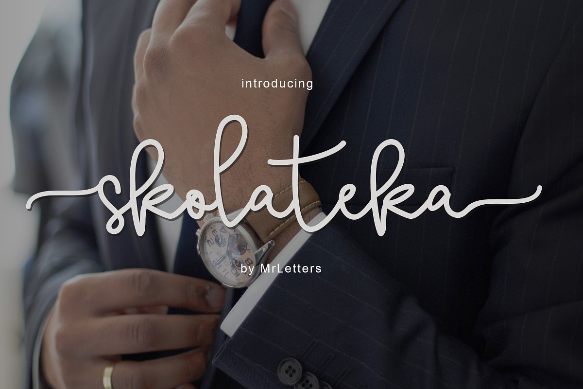 skolateka - handwritten typeface