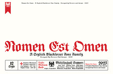 Nomen Est Omen - Blackletter Font