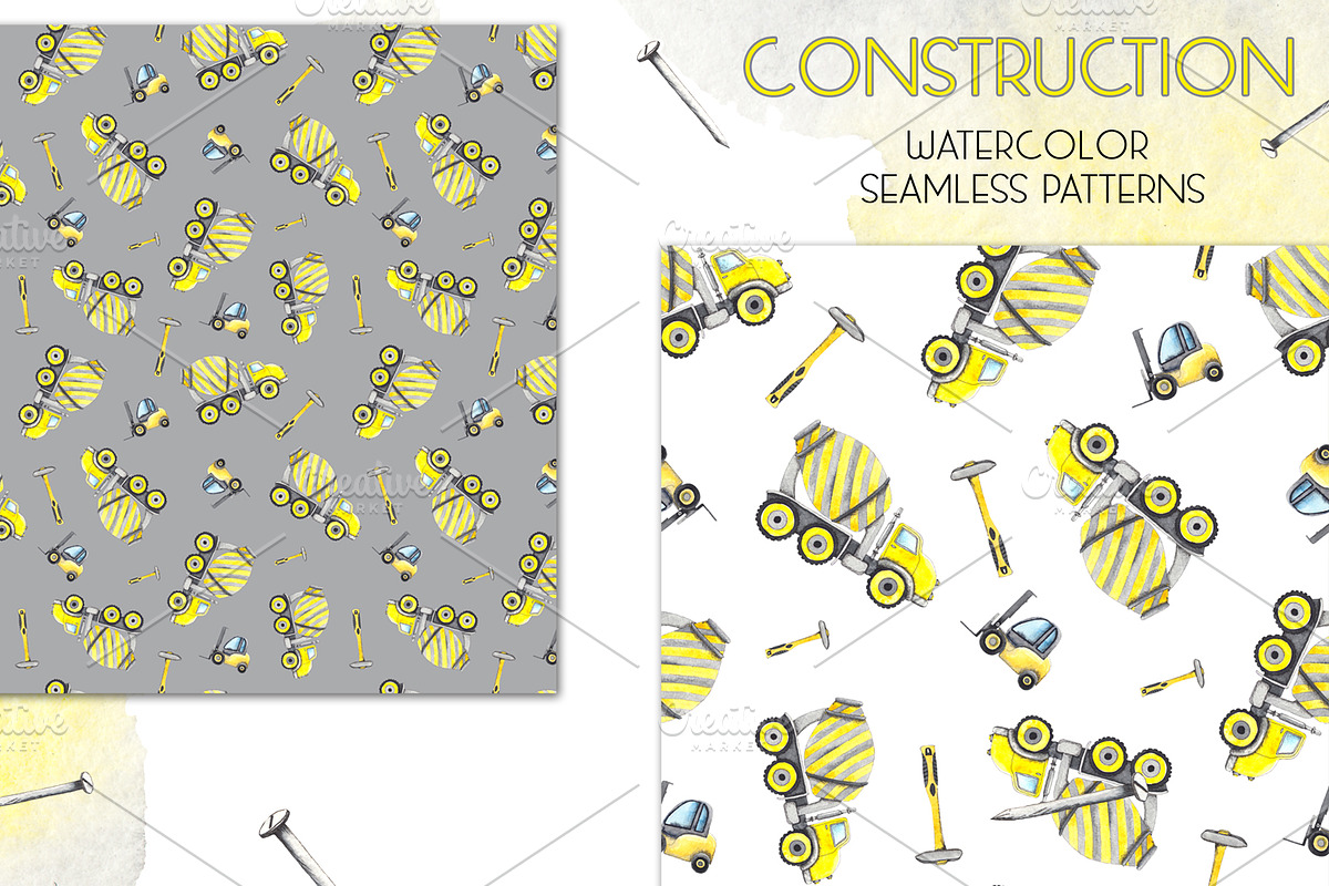 Construction. Watercolor collection, an Object Graphic by Ana-Sakuta (Photo 6 of 14)
