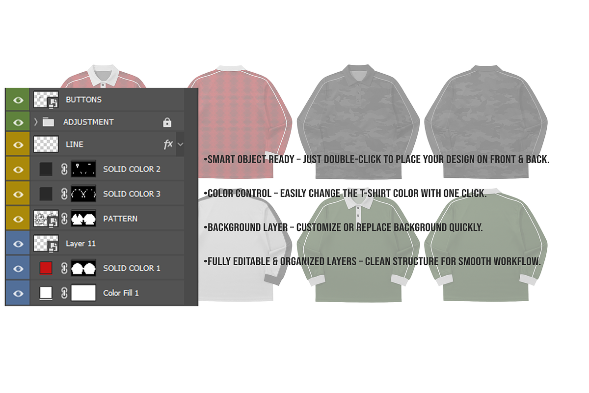 Vintage Longsleeve Jersey Mockup PSD, a Shirt Mockup by std.badboy (Photo 4 of 4)