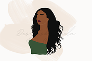 Afro Woman SVG Bundle, Black Woman, a Person Illustration by designsbyionela (Thumbnail 4 of 4)
