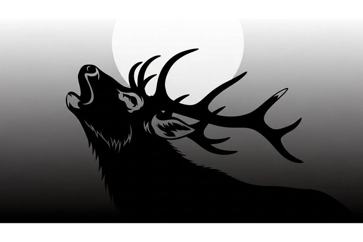 Majestic Deer & Stag Silhouette Bund, an Illustration by jahid234 (Photo 15 of 41)