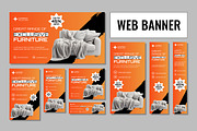 Furniture Web Banner Set Design, an UI Kit Template by CreativeShaper (Thumbnail 1 of 4)