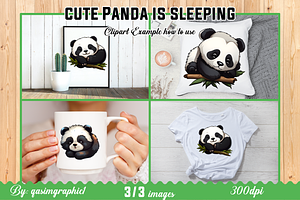 Cute Kawaii Panda Printable Sricker