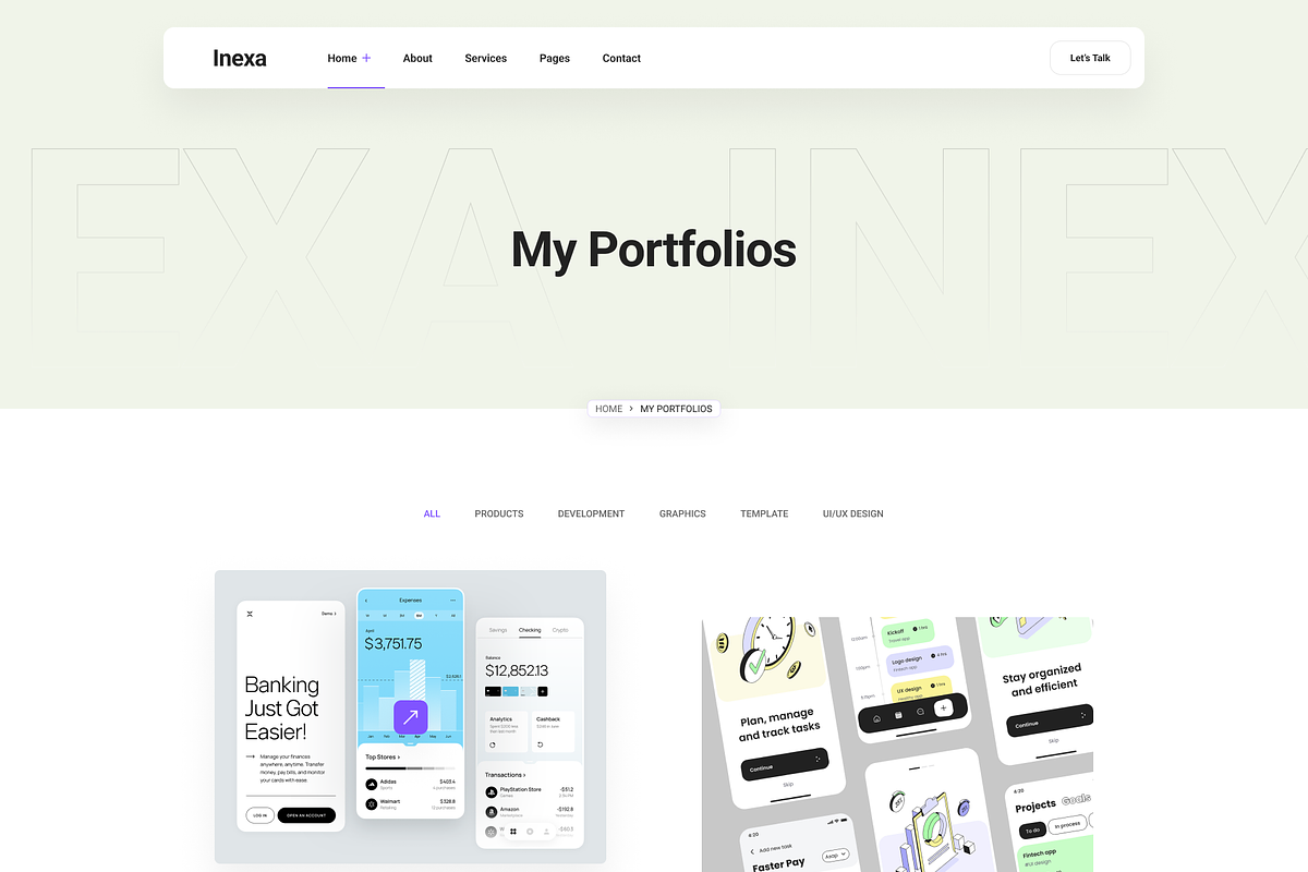 Inexa - Personal Portfolio HTML, a HTML Template by AliThemes (Photo 7 of 10)