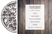 Hand-Drawn Pizza Ingredients Vectors, a Food Illustration by Yevheniia (Thumbnail 2 of 14)
