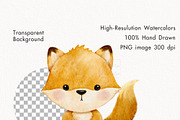 Watercolor Woodland Animals Clipart, an Animal Illustration by TitaLivingArt (Thumbnail 6 of 11)