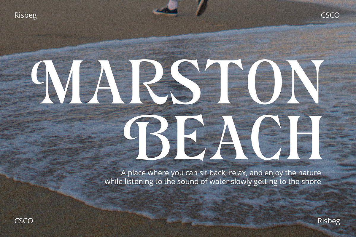 Risbeg – Elegant Serif, a Serif Font by Craft Supply Co. (Photo 6 of 8)