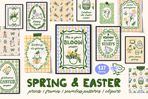 Spring Easter Cottagecore Graphic