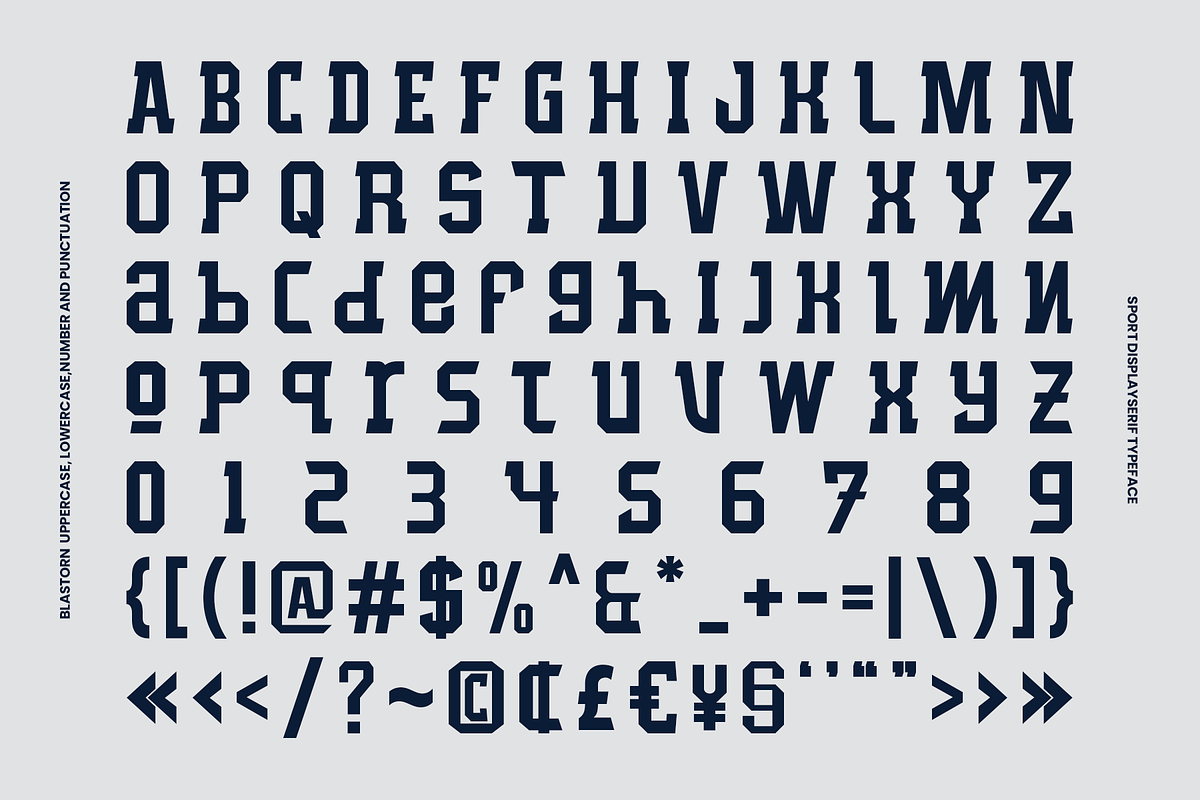 Blastorn - Sport Display Serif, a Serif Font by Indotype Foundry (Photo 2 of 10)