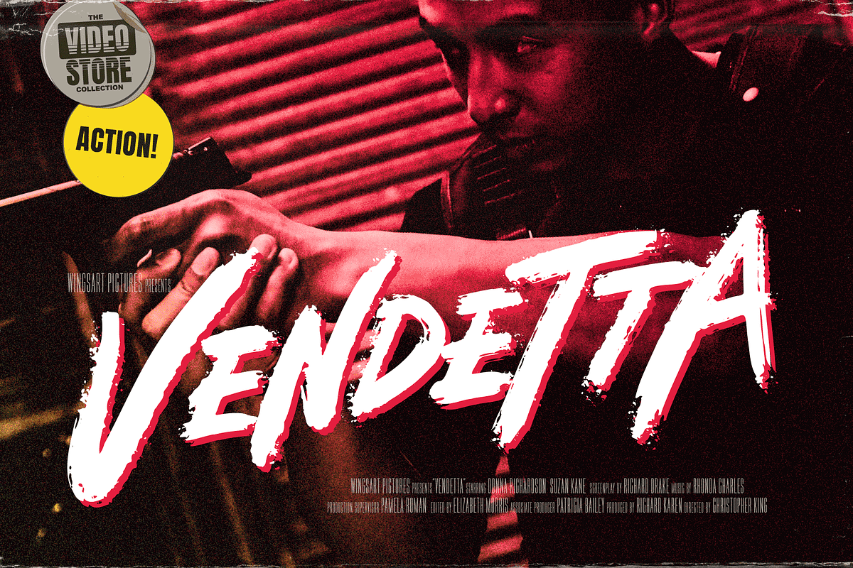Action Hero - 80s Movie Poster Font, a Font by Wingsart Studio (Photo 6 of 15)