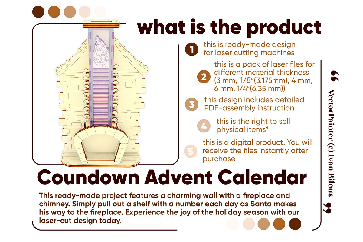 Countdown Advent Calendar, an Object Graphic by VectorPainter (Photo 8 of 14)