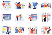 Marketing and SEO Illustrations Pack, an Illustration by Vector Portal (Thumbnail 3 of 3)