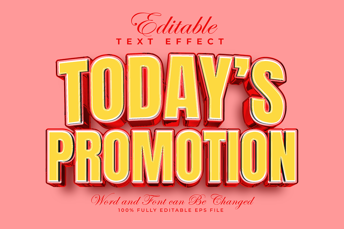 Today's Promotion Text Effect | EPS, a Layer Style Add-On by padilah_a (Photo 1 of 2)