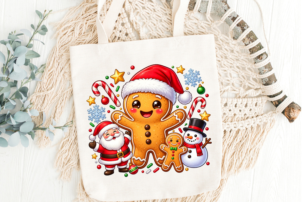 Cute Gingerbread Santa Christmas PNG, an Object Graphic by Zahyl Studio (Photo 5 of 7)