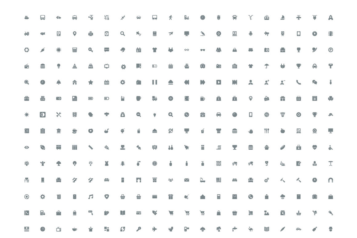 1000 Mini Vector Icons, an Outline Icon by Creative Stall (Photo 4 of 4)