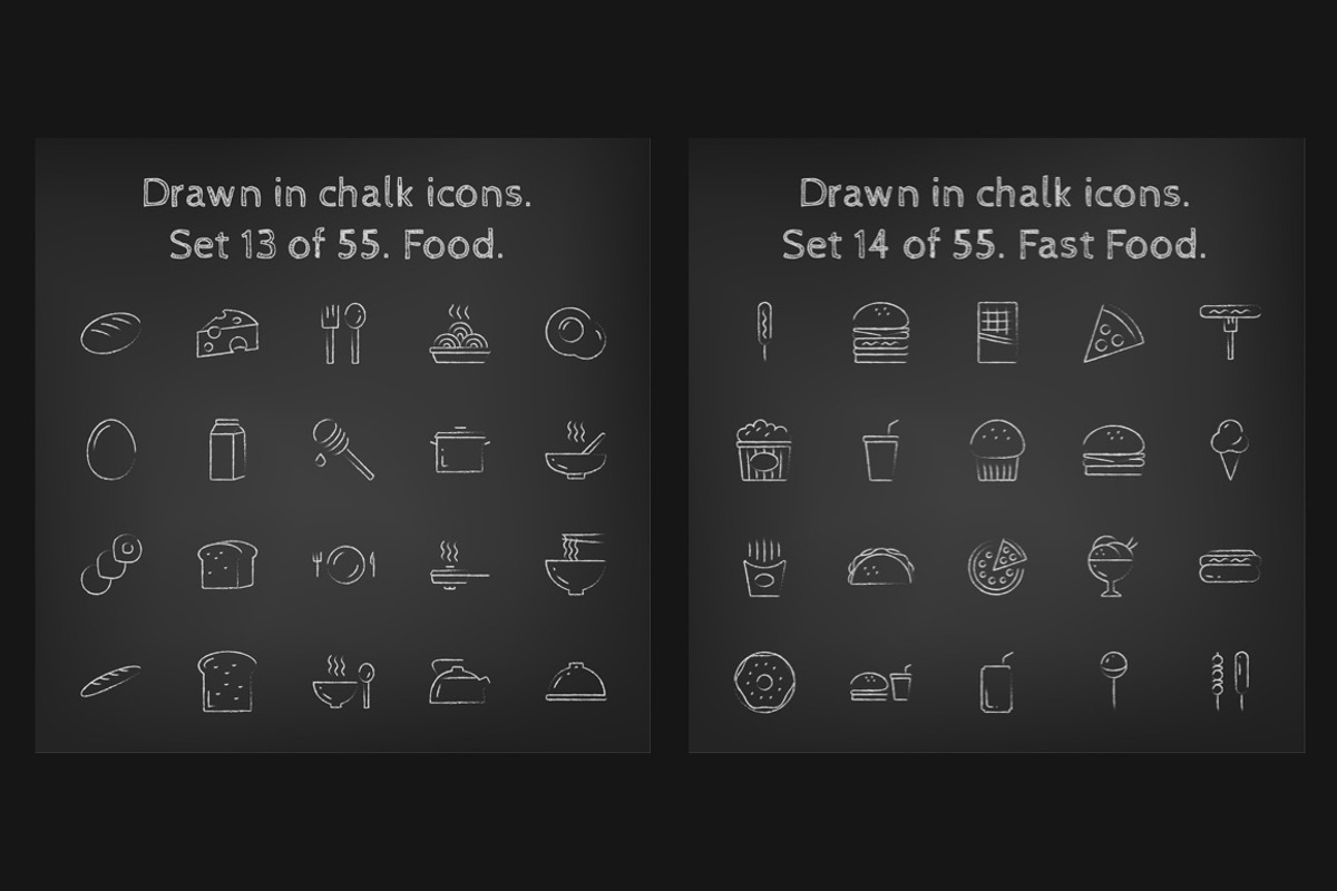 1100 Chalkboard vector icons pack, an Outline Icon by Visual Generation (Photo 10 of 31)