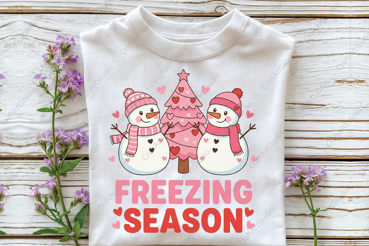 Freezing Season Snowman PNG, an Illustration by CraftArtStudio (Photo 3 of 4)