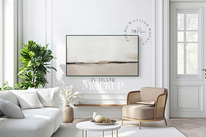 Frame Mockup, TV Living Room Mockup