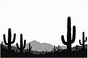 Monochrome Desert Nature Silhouette, an Illustration by jahid234 (Thumbnail 6 of 15)