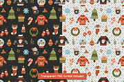 Cozy Christmas Clipart and Patterns, a Seasonal Illustration by Drafts n Doodles (Thumbnail 7 of 12)