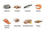 Fresh Catch Seafood & Fish -PNG, an Object Graphic by Nurlan's shop (Thumbnail 5 of 5)