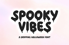 Spooky Vibes | Spooky Dripping Font