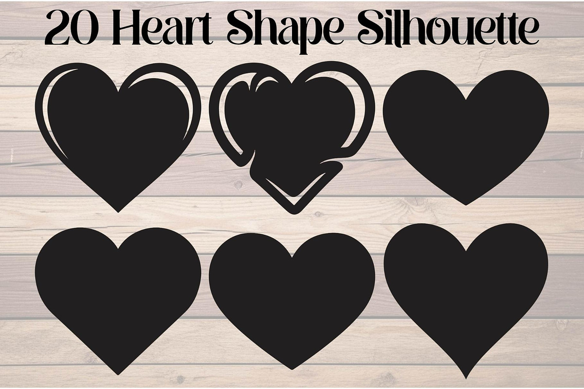 Heart Shape Silhouette, an Object Graphic by Creativeshirt (Photo 1 of 19)