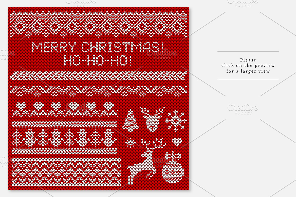 Knitted Letters, Symbols & Ornaments, a Background Graphic by JuliaMalinovskaya (Photo 3 of 5)