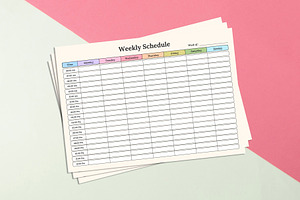 Weekly Schedule Planner Vol.01