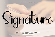 Signaturee, a Handwritten Font by FreshTypeINK (Thumbnail 1 of 8)