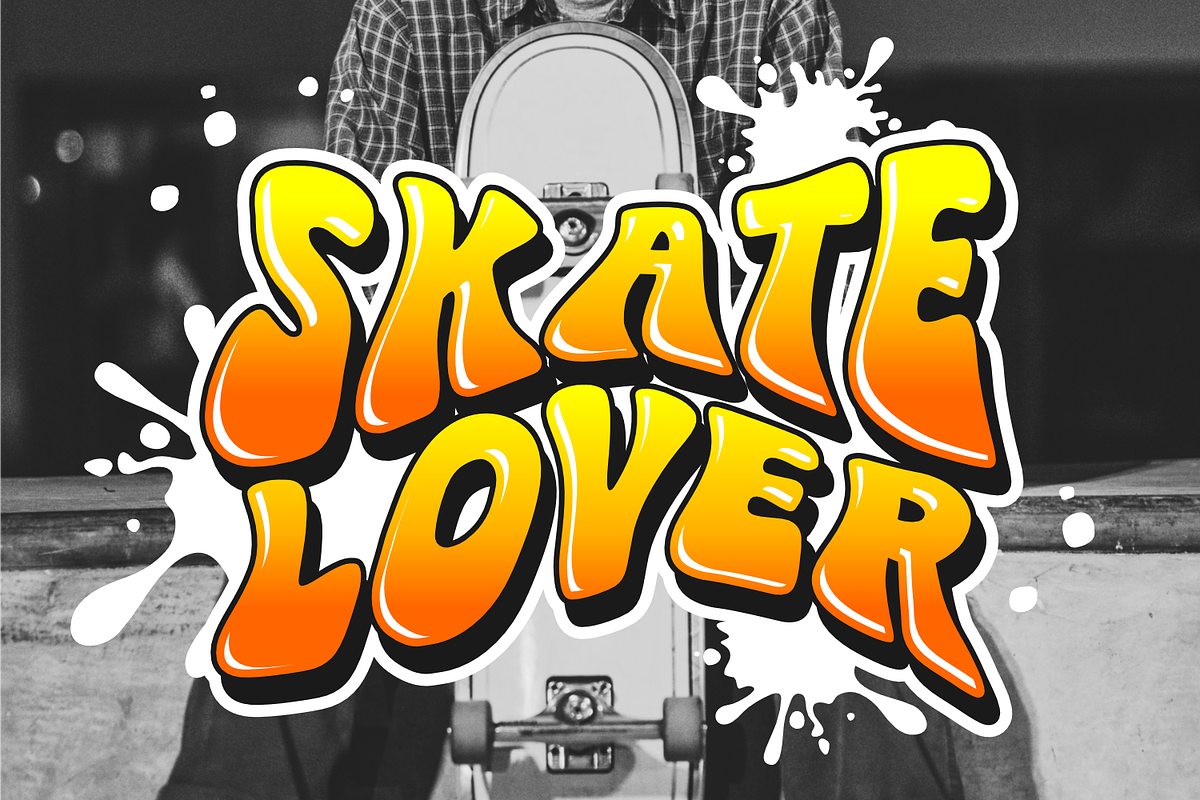 Retro Street - Graffiti Font, a Handwritten Font by Keithzo (Photo 2 of 5)