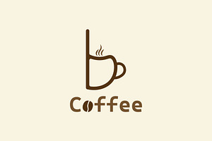 Letter B Coffee Logo, a Branding & Logo Template by Salman Shop