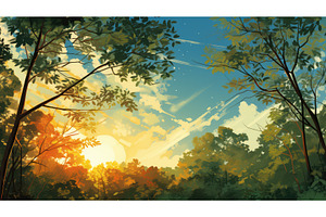 rays sunshine sky background ai, a Nature Photo by pikepicture
