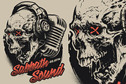 Skulls in Headphones, a Technology Illustration by daver2002ua (Thumbnail 3 of 5)