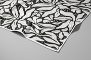 Black and White Floral Pattern, a Pattern Graphic by Dedraw Studio (Thumbnail 2 of 3)