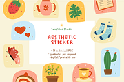 Aesthetic Sticker for Goodnotes| PNG, an Illustration by Suntype | Sunshine Std (Thumbnail 1 of 6)