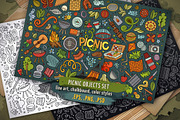 Picnic Objects & Symbols Set, an Object Graphic by BALABOLKA (Thumbnail 1 of 4)