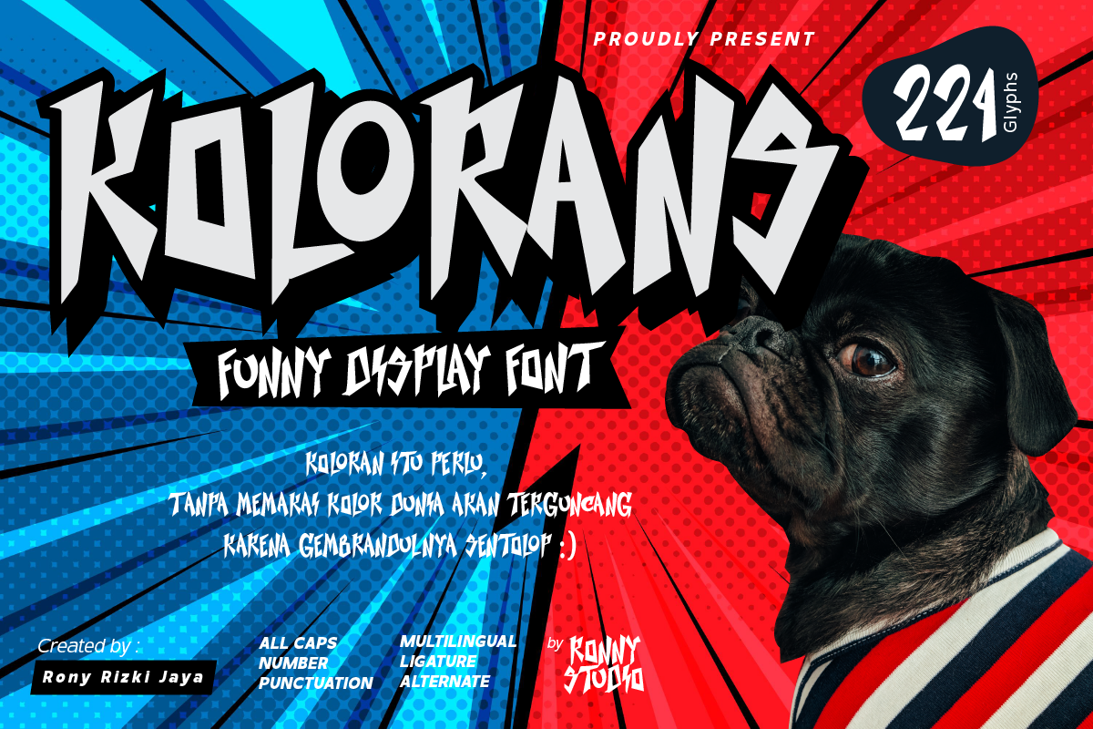 Kolorans Funny Display Font
