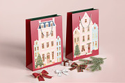 Hand-Drawn Cute Christmas Houses, a Seasonal Illustration by Marie T (Thumbnail 4 of 5)